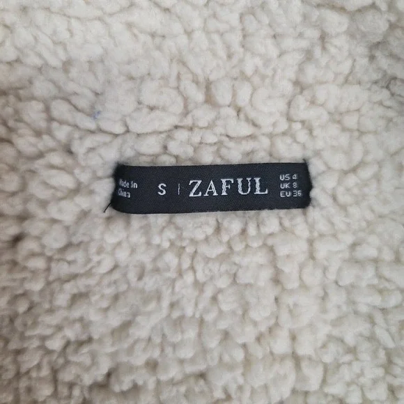 Zaful Women's Western Cropped Sweater w/ zipper Sz: 4 Geometric Pattern EUC - Picture 5 of 8